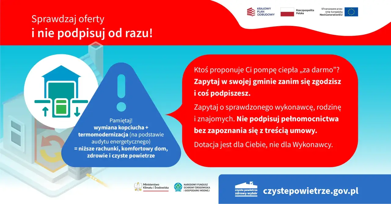 Zdjęcie Czyste powietrze na co dofinansowanie - sprawdź, co możesz sfinansować